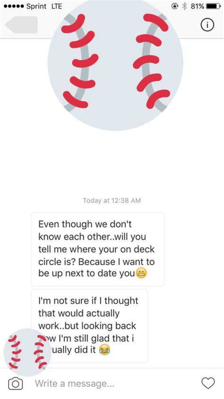 Baseball Pick Up Line astered
