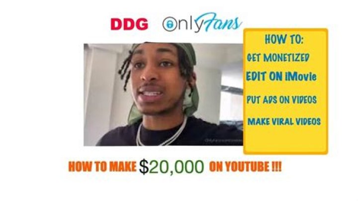 DDG ONLYFANS LEAKED TIPS HOW TO MAKE MONEY ON YOUTUBE GET
