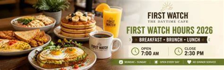 First Watch Holiday Hours Open & Close |