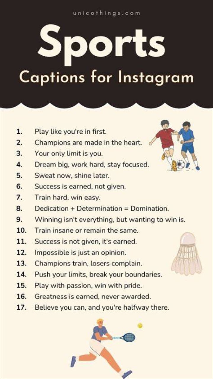 Funny Sports Captions for Instagram