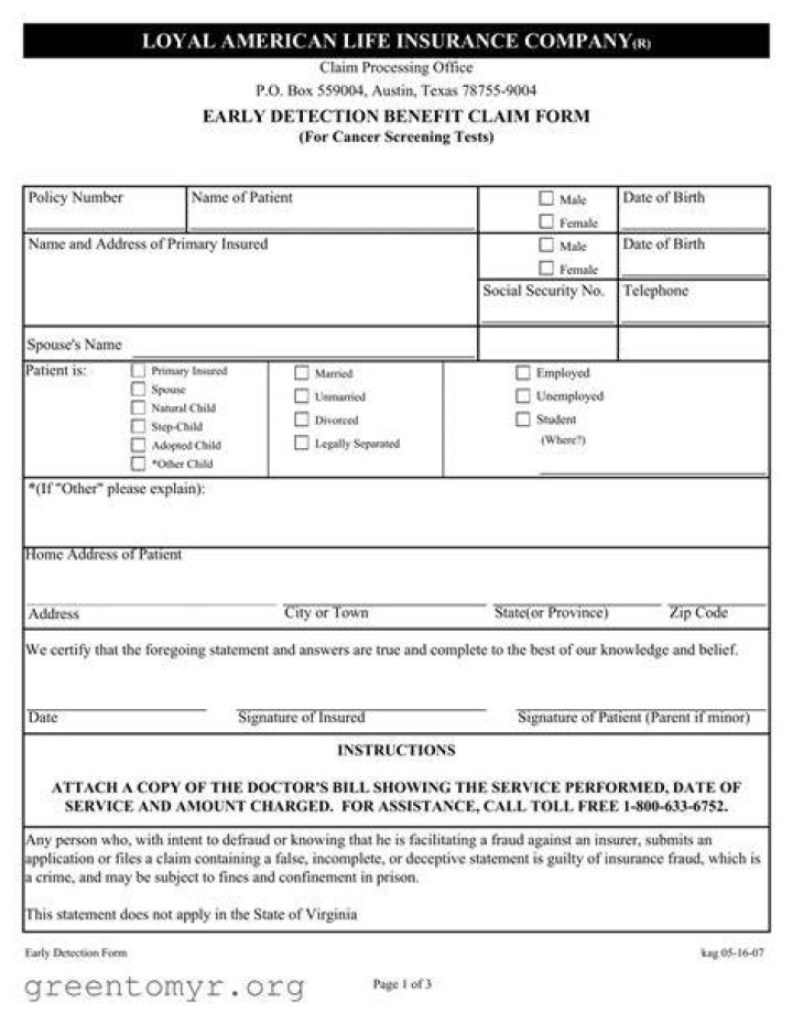 Loyal American Claim &equiv; Fill Out Printable PDF Forms Online