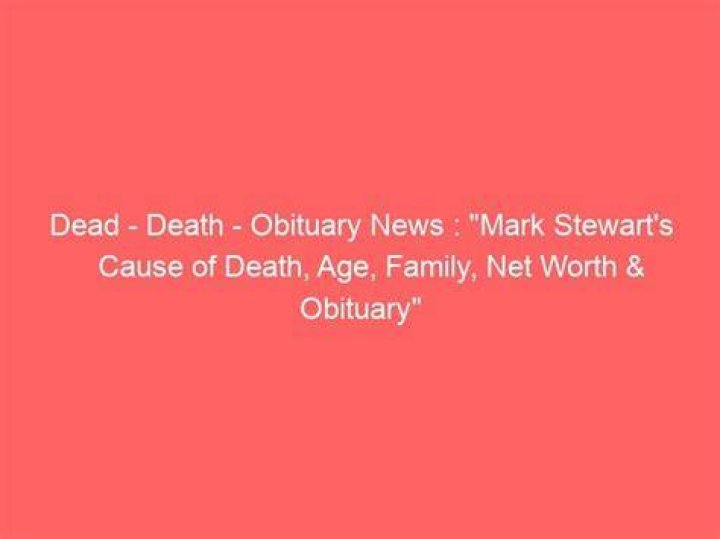 Mark Capps Cause of Death, Obituary, Age, Family, Net Worth ·