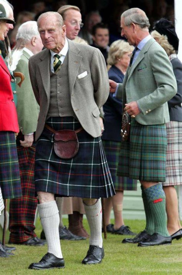 Prince Philip Wears a Kilt -- Totally Flashes His Penis