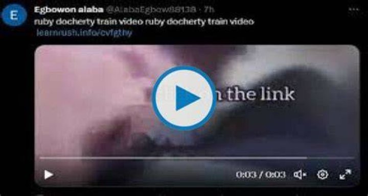 Ruby Docherty train video leaked Know what happened