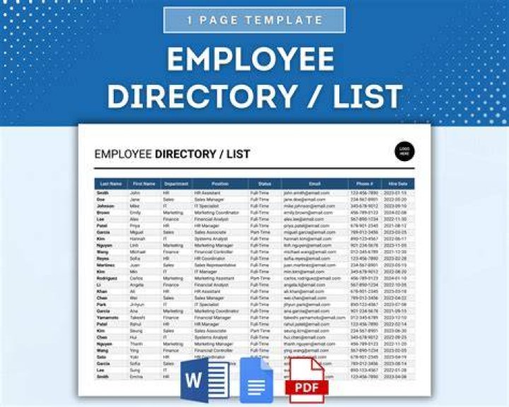 Staff Directory