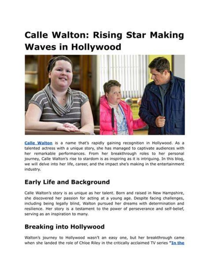 The Rising Star Making Waves In Hollywood
