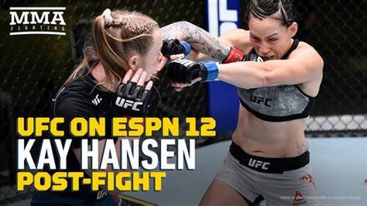 UFC News Kay Hansen reacts to being among the top 2 of creators on
